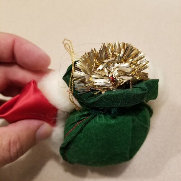 Vintage Santa Christmas ornament handmade - Picture 5 of 7